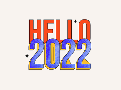 Hello 2022 2022 3d graphic design lettering new year type design typography