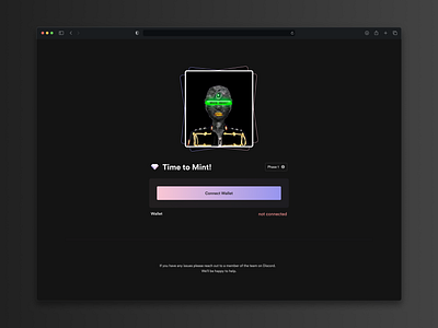 Time to mint 💎 graphic design marketplace mint minting nft solana typography ui ui ux ui ux design ui design