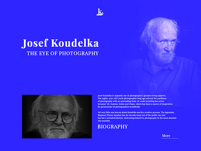 Josef Koudelka Biography Website.