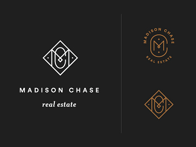 Madison Chase Real Estate logo suite branding logo typography