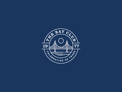 Bay Club 40th Anniversary Logo