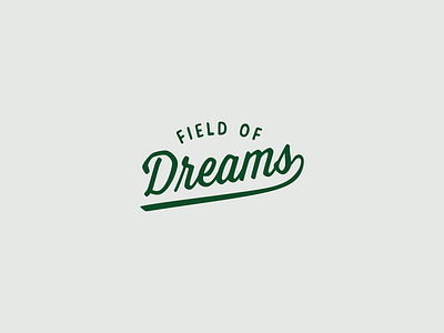 Field of Dreams WIP graphic design logo