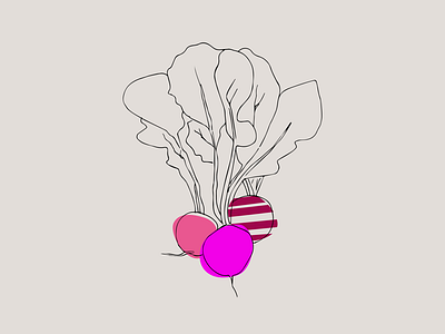 Give me a beet graphic design illustration