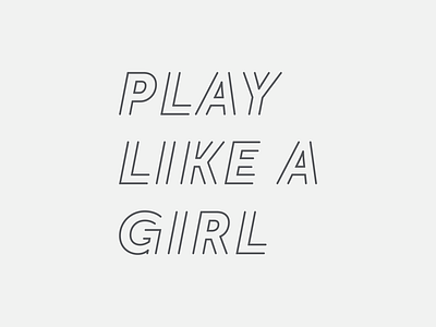 Play Like A Girl logo