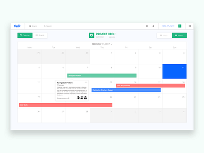 Trello Calender View managment minimalist monthly project redesign simple trello view weekly