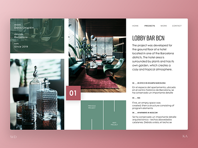 Layout Exploration 02 architecture blogs clean design landing page layout minimal typography ui ux