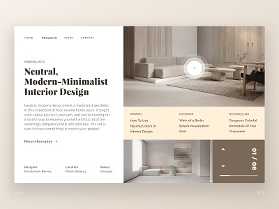 Layout Exploration 08 behance blogs clean design landing page layout minimal typography ui website