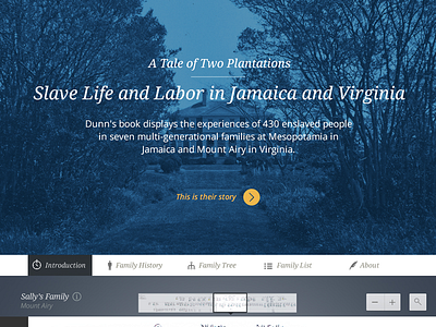 Harvard University: Two Plantations harvard slavery web design
