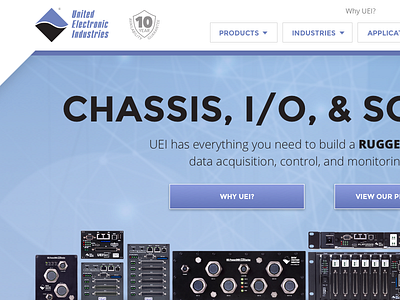 United Electronic Industries Website ui ux web design