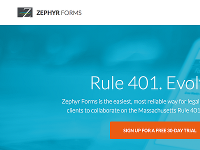 Zephyr Forms App legal forms ui ux