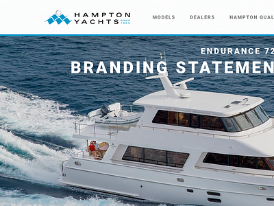 Hampton Yachts Website ui ux web design yacht