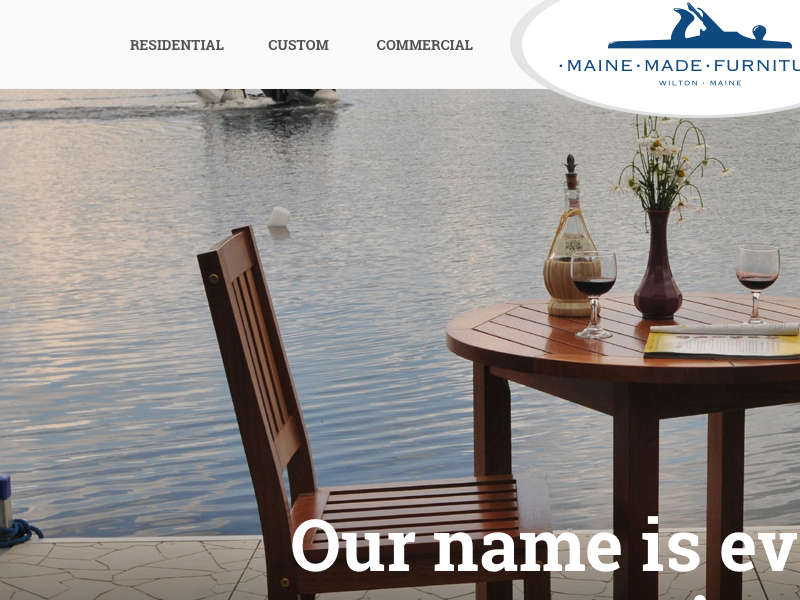 Maine Made Furniture Website By Grafton Studio On Dribbble