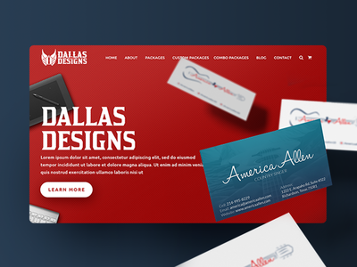 Web UI - Dallas Designs website design website ui wordpress