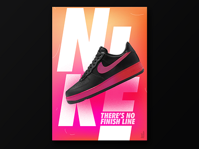 There's no finish line art direction design graphic design posterdesign