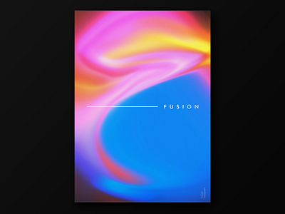 Fusion art direction graphic design posterdesign