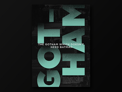 Gotham art direction graphic design typography