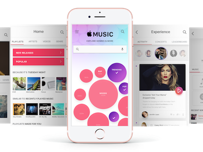 Apple Music Redesign Concept app applemusic concept music redesign social streaming