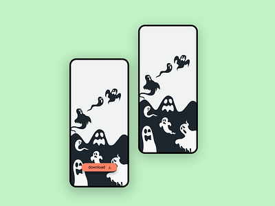 WP Halloween Ghost design halloween design illustration ui ui ux ui mobile uidesign vector