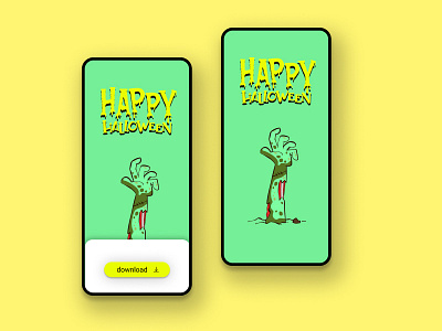 WP zombie halloween illustration iphone ui uidesign uiux