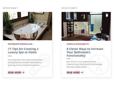 Article Post Cards article bathroom blog button card design design system icon ui ui kit user interface filter