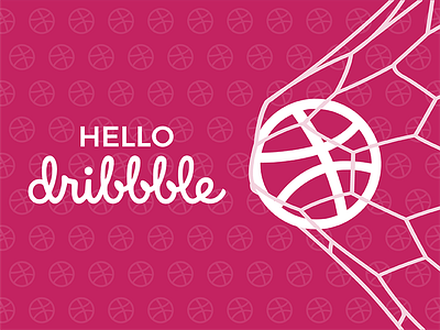 Hello Dribbble! dribbble illustration logo logodesign