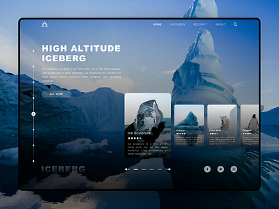 High altitude iceberg