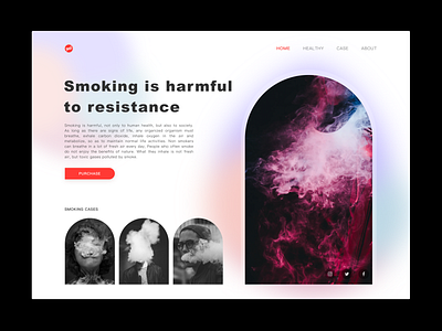 Smoking is harmful to resistance sketch ui