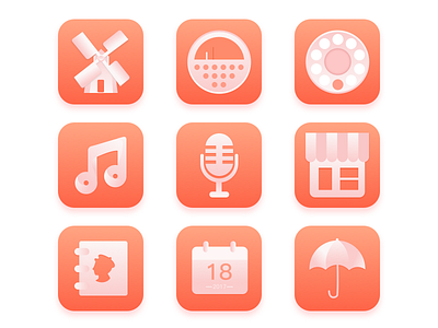 Orange Icon rendering sketch software