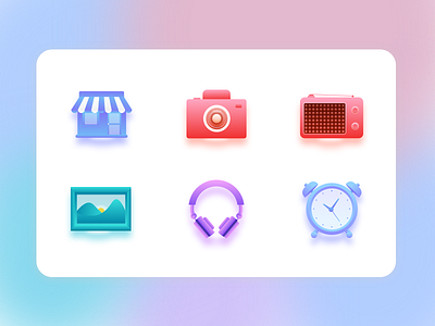 Candy color ICONS plotting sketch software