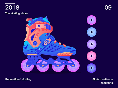 The skating shoes