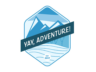 Yay, Adventure! Logo (Final) adventure identity logo logos outdoors