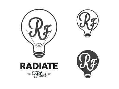 Radiate Films Logo Concepts concepts identity logo typography