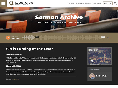 Locust Grove Sermon Audio