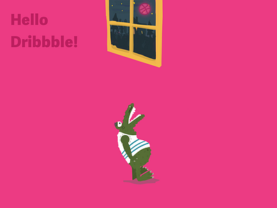 Hello Dribbble! art debut dribbble first shot illustration ui