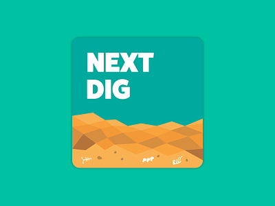 Next Dig: VR app to find dino fossils app app icon art illustration product design ui design vr