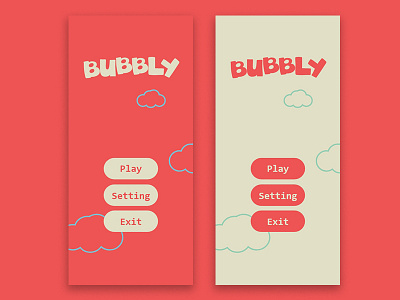Bubbly 2d app design game app icon ui uiux uiuxdesign ux vector