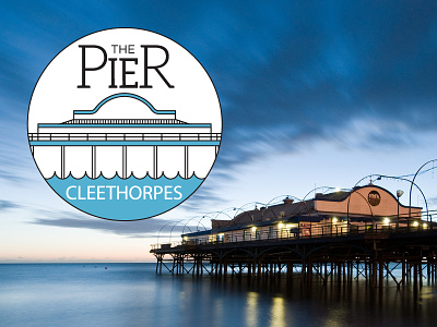 Pier Logo branding cleethorpes lincolnshire logo pier regenerate