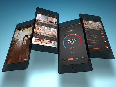 hom — Vertical Solution Concept app branding design digital interactive interface iot smart home ui ux