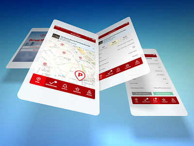 Smartpark — Vertical Solution Concept app branding design digital interactive interface iot smart city ui ux