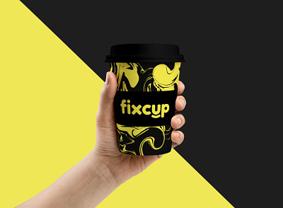 Fixcup Coffee Cup Design cafe logo logo logo design logotype logotype design лого логотип