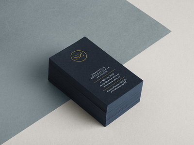 Logo and business card design for an interior design agency