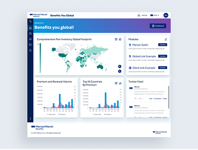 Benefits Dashboard UI dashboard design ui