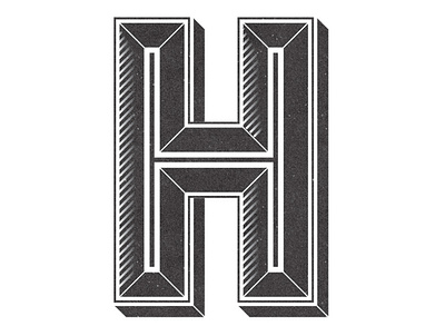 Letter H Typography