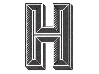 Letter H Typography