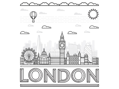 London Skyline Illustration