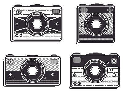 Vintage Camera Illustration camera design illustration line art retro vector vintage vintage camera