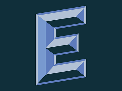 Letter E Typography