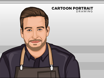 Cartoon Portrait - Avatar - Vector Art drawing