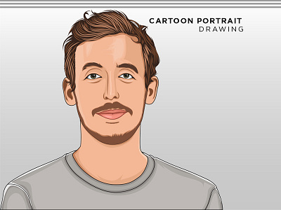 Cartoon Portrait - Avatar - Vector Art drawing