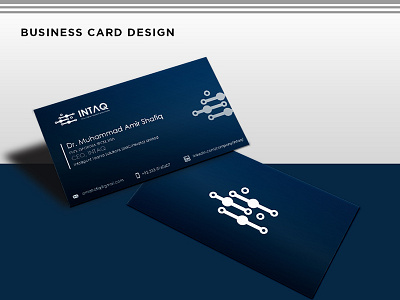 Business Card Design For Technology Company INTAQ